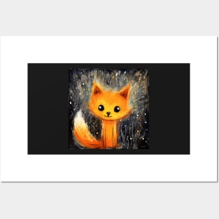 Cute Fox Cub Posters and Art